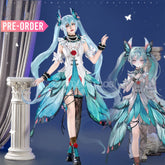 【Pre-Sale】Vocaloid Hatsune Miku Cosplay Miku Cyan Swallowtail Butterfly Cosplay Costume Premium Edition Cosplay Costumes